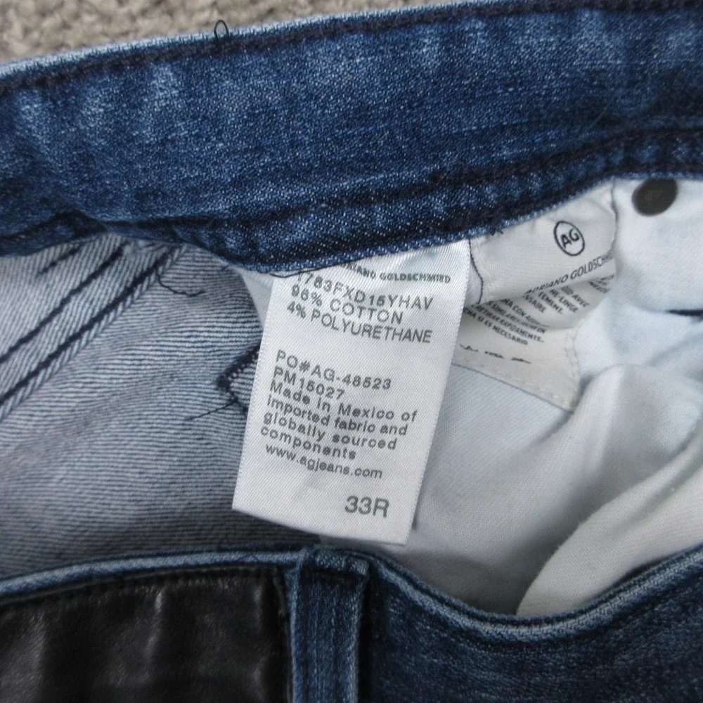 AG Adriano Goldschmied Jeans Mens 33x33 Blue Tellis Modern Slim Fade Denim Pants